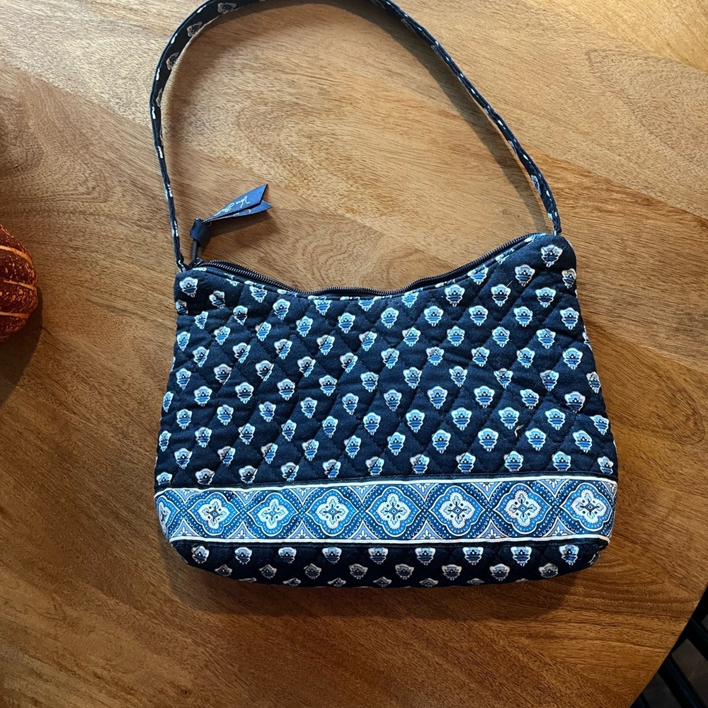 Vera Bradley Blue and White Patterned Shoulder Bag